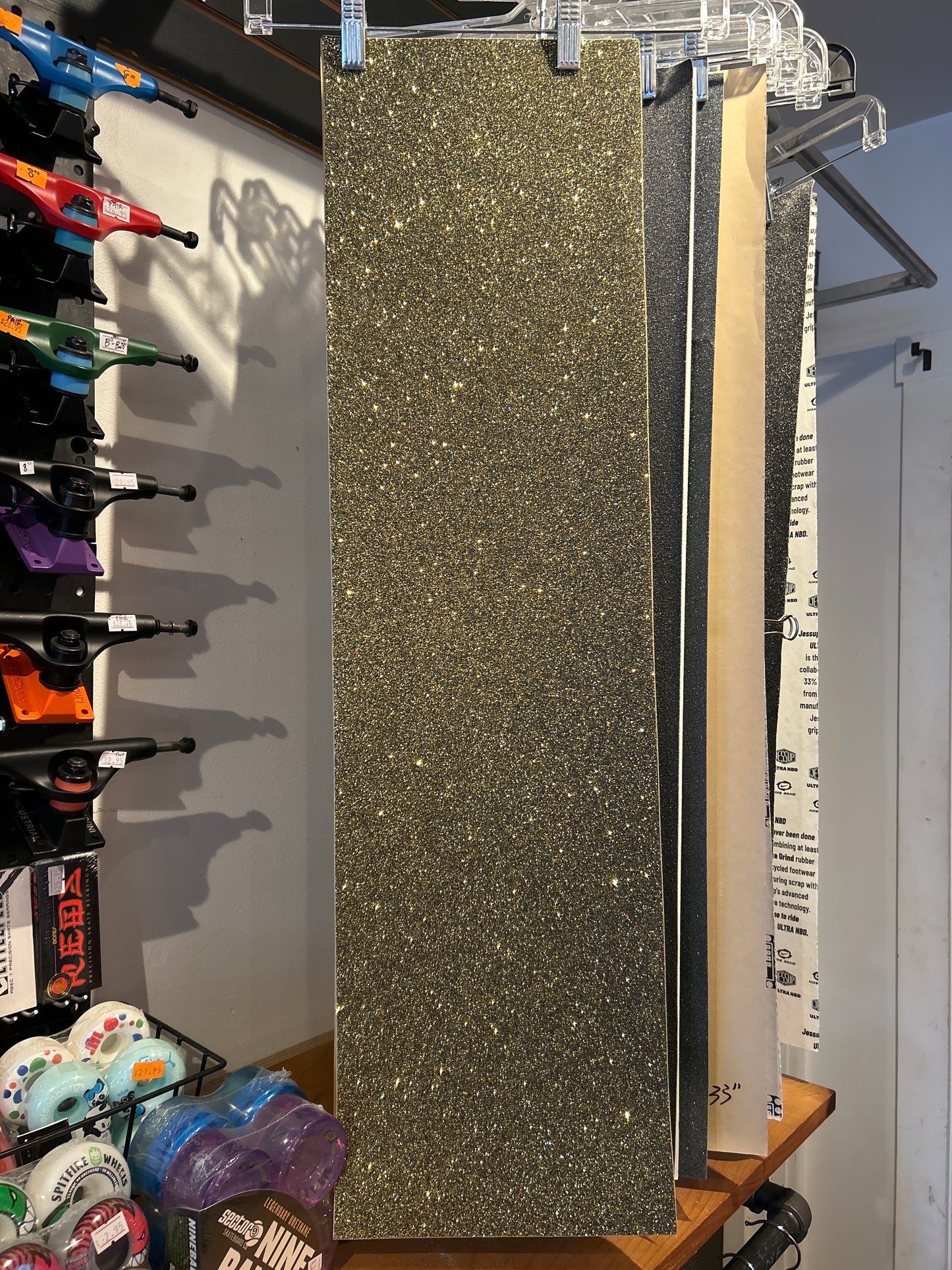 True Grit Grip Tape - Gold Glitter - 9"