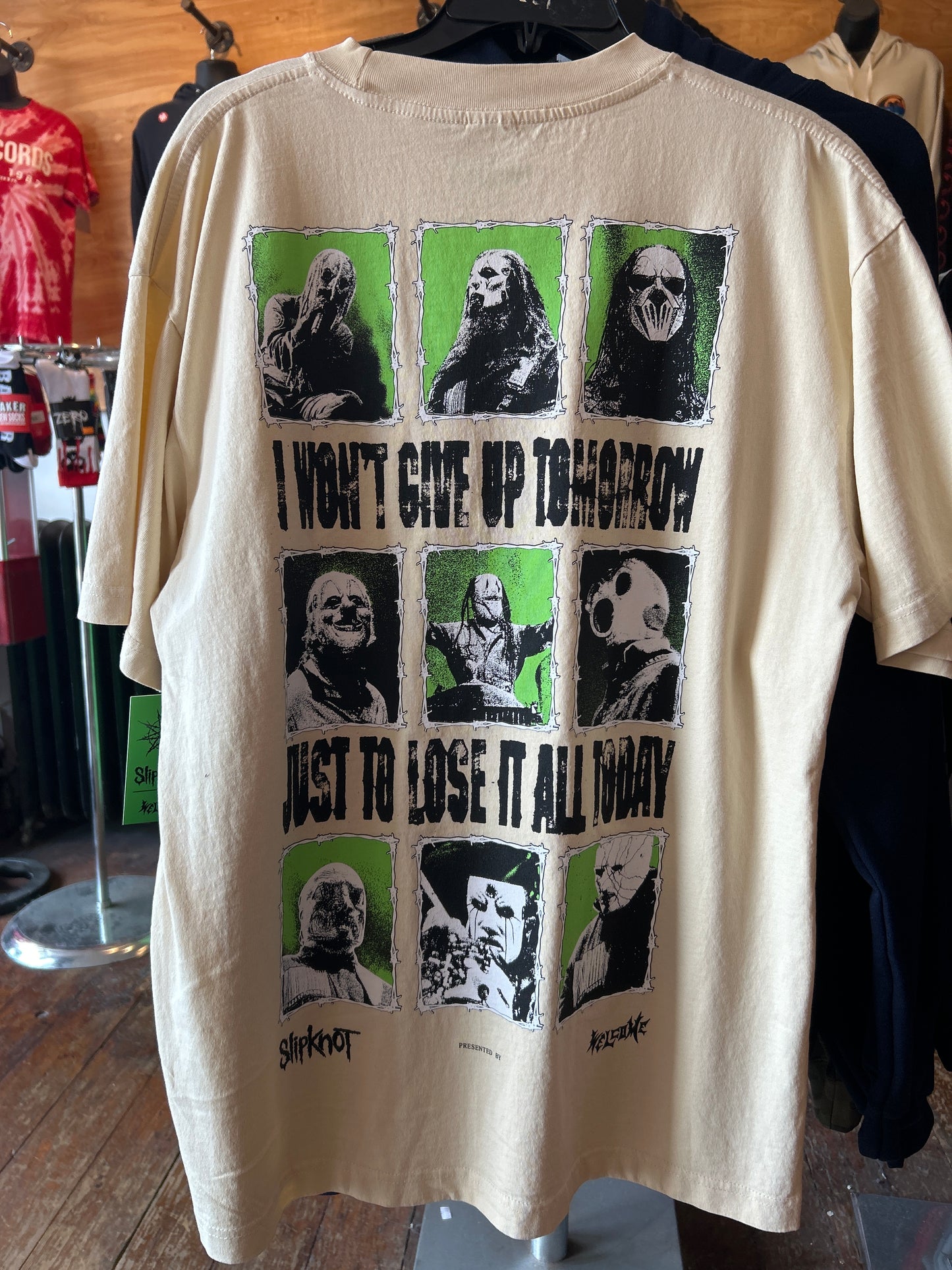 Slipknot Tomorrow T Shirt Bone LIMITED EDITION Welcome Skateboards