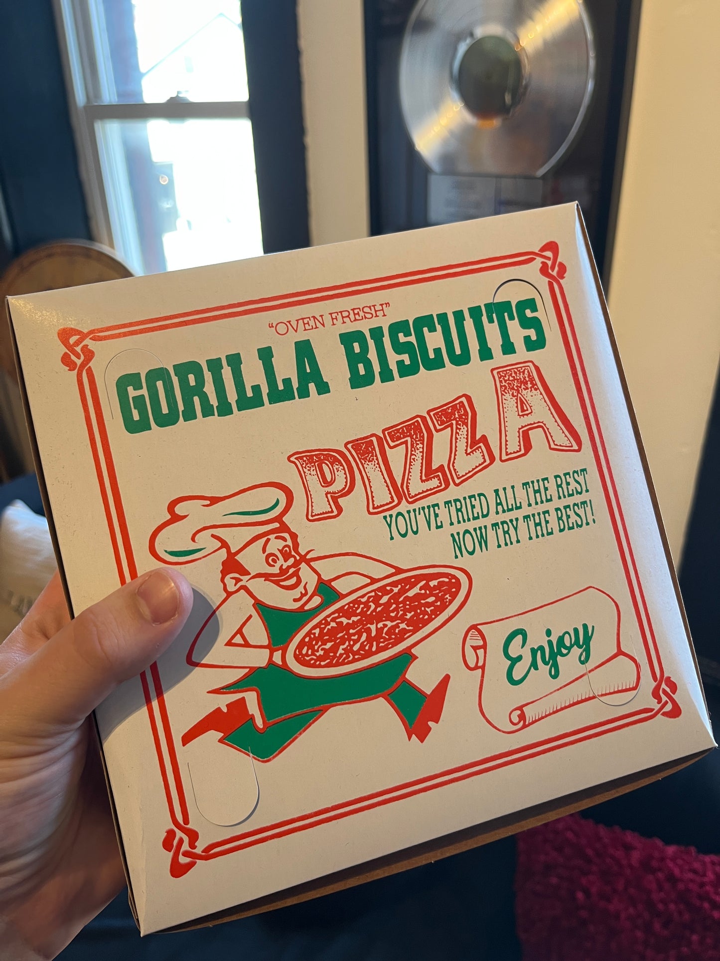 Gorilla Biscuits Pizza Box T-Shirt XL