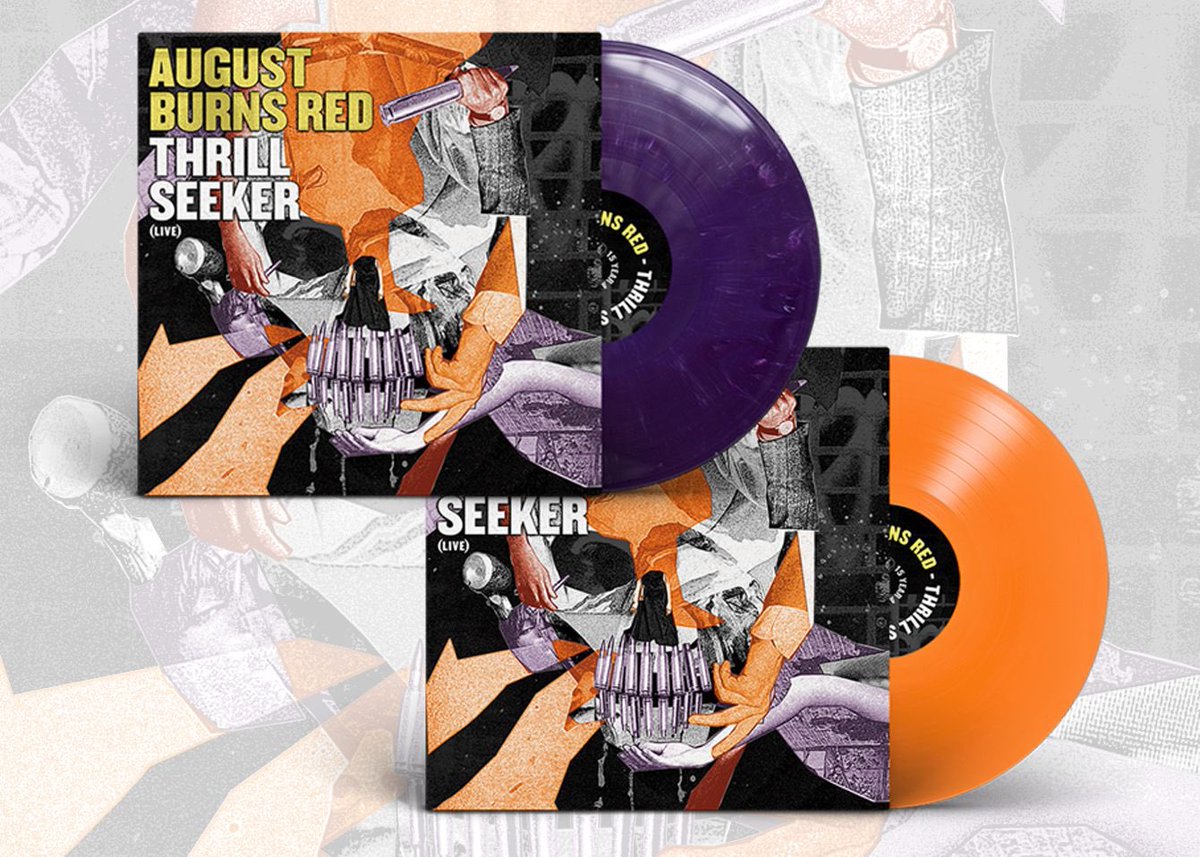 August Burns Red 'Thrill Seeker LIVE' LP - Purple OR Orange Vinyl
