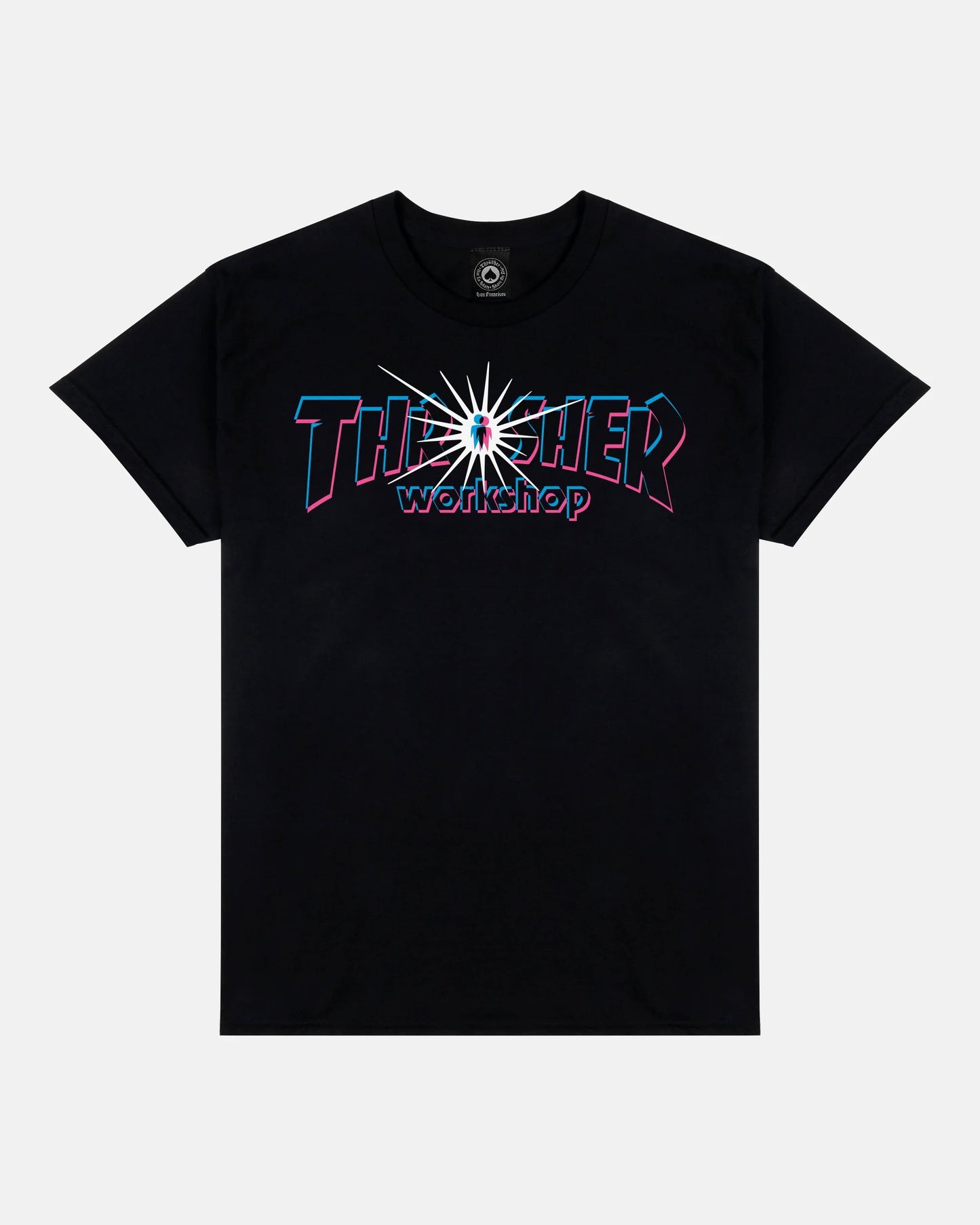 Thrasher X AWS Nova Navy Tee LARGE