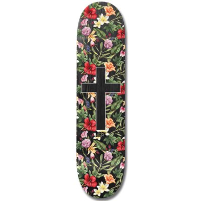 Siren Aloha Cross Dark Veneer - 8.1" Skate Deck