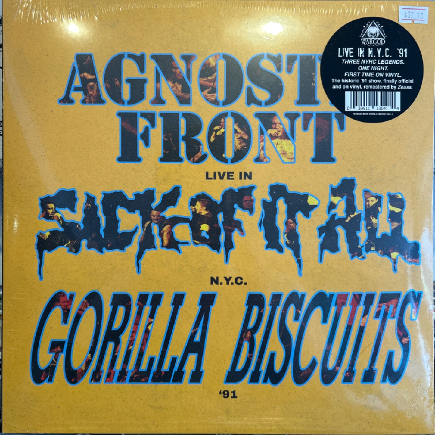 Agnostic Front/ Sick Of It All/ Gorilla Biscuits Live in NYC