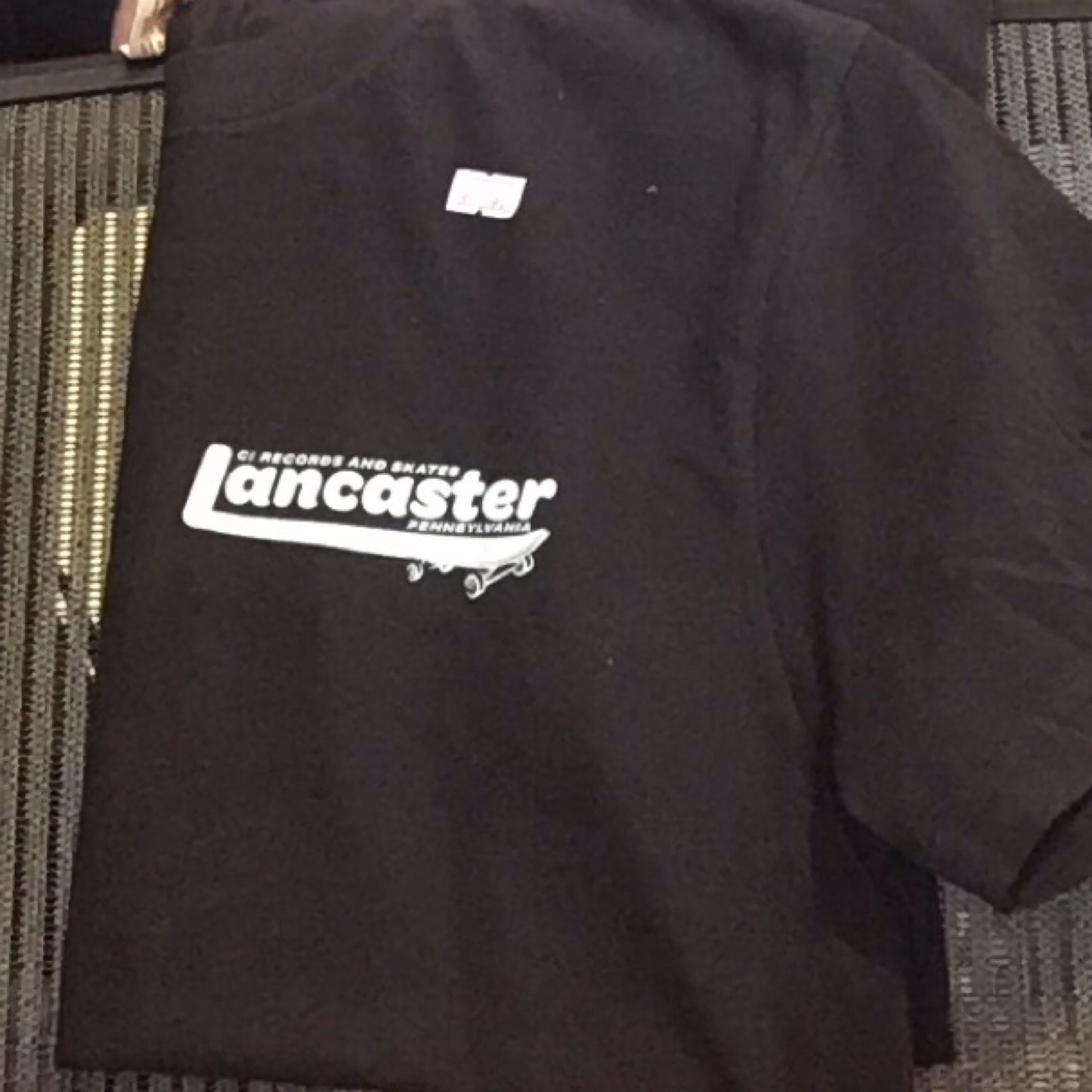 CI ‘Lancaster’ Logo Tee - White on Black