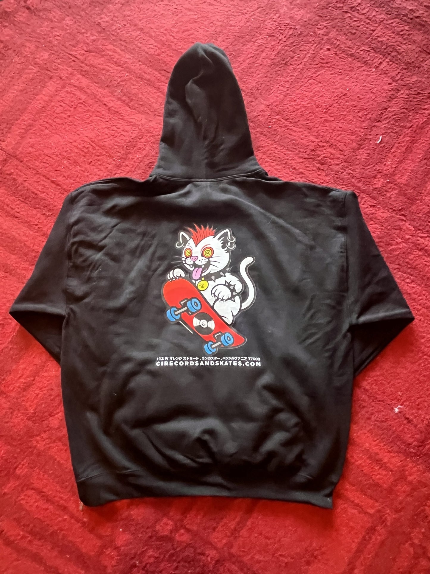 CI Skate Cat Hoodie Black
