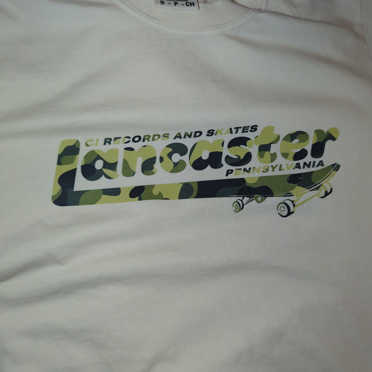 CI 'Lancaster' Logo Tee - Camo on Cream