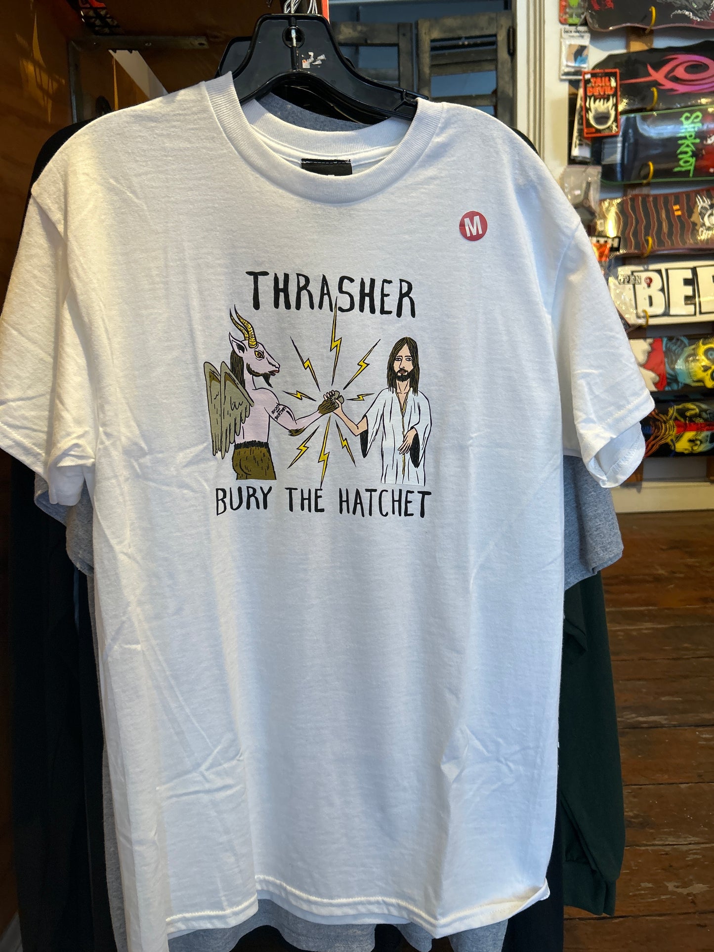 Thrasher X Toy Machine Bury the Hatchet Shirt