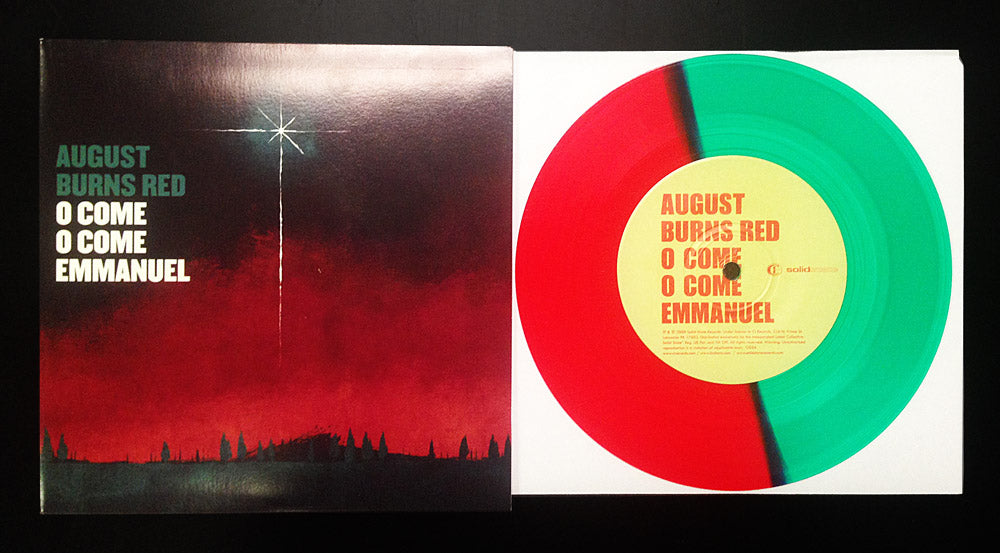August Burns Red 'O Come, O Come, Emmanuel' 7" - Red/Green Split Vinyl