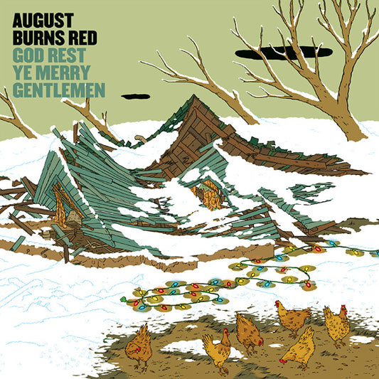 August Burns Red 'God Rest Ye Merry Gentlemen' 7" - Gold Swirl Vinyl