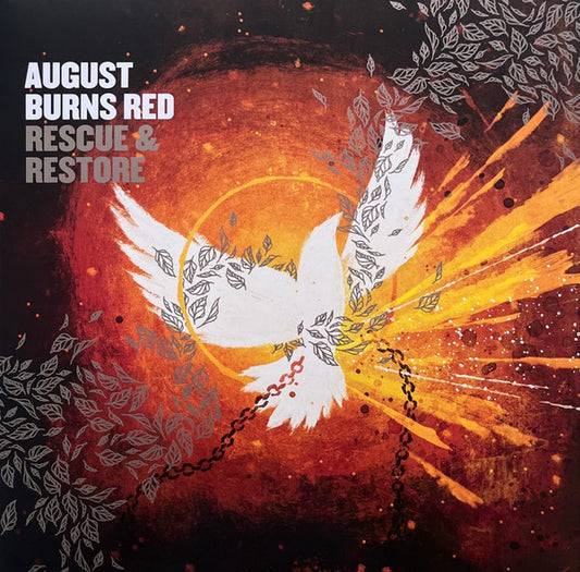 August Burns Red 'Rescue & Restore' LP - Clear w/ Orange, Brown, White, Splatter