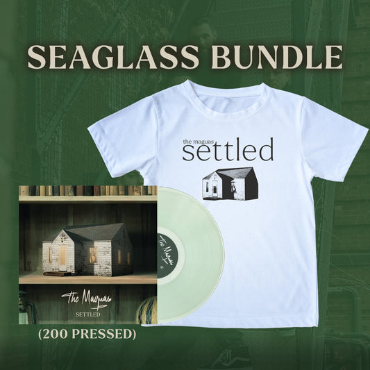 The Maguas 'Settled' LP + Settled T-Shirt Bundle (Seaglass)