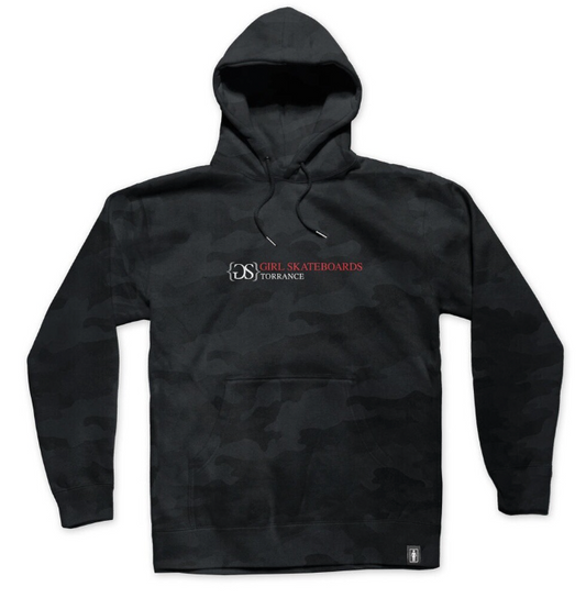 Girl Skateboard Bracket Camo Hoodie L