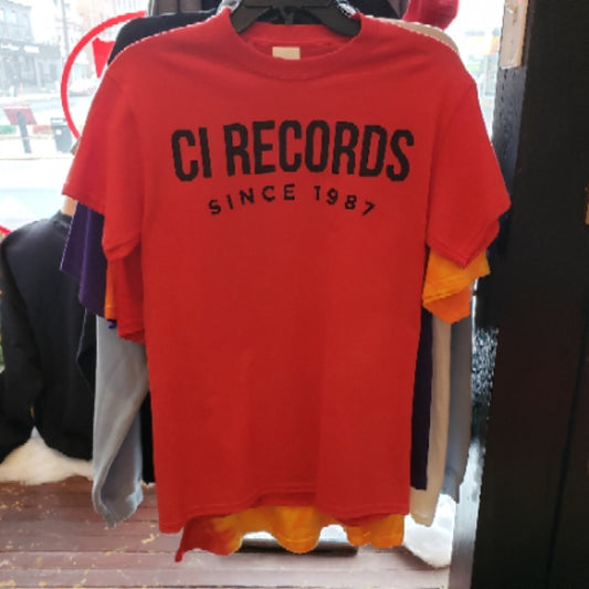 CI Records Original Tee Red/Black