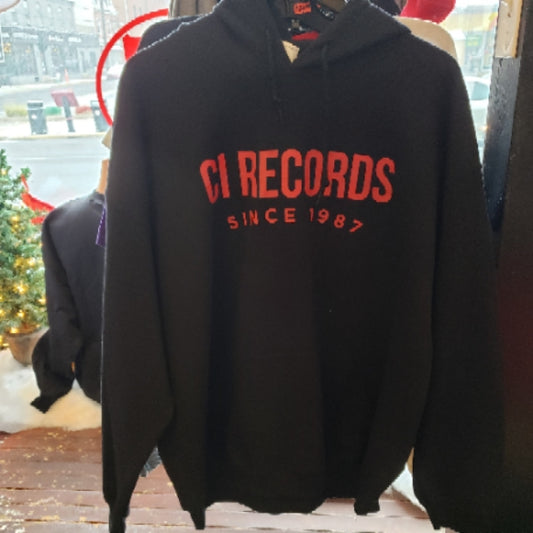 CI Records Black Hoodie