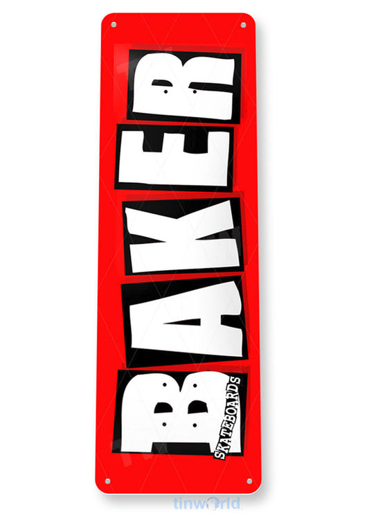 BAKER Aluminum sign
