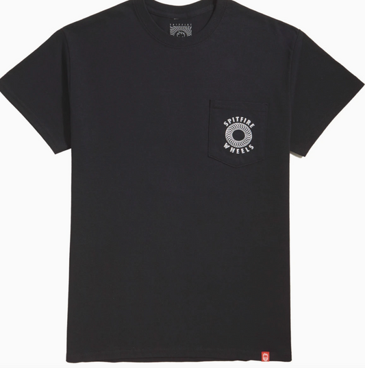 Spitfire Hollow Classic Black/Metallic Tee