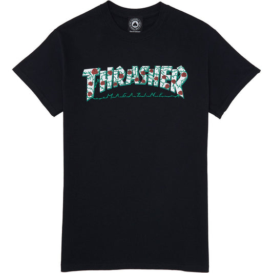 Thrasher Roses T-Shirt Black
