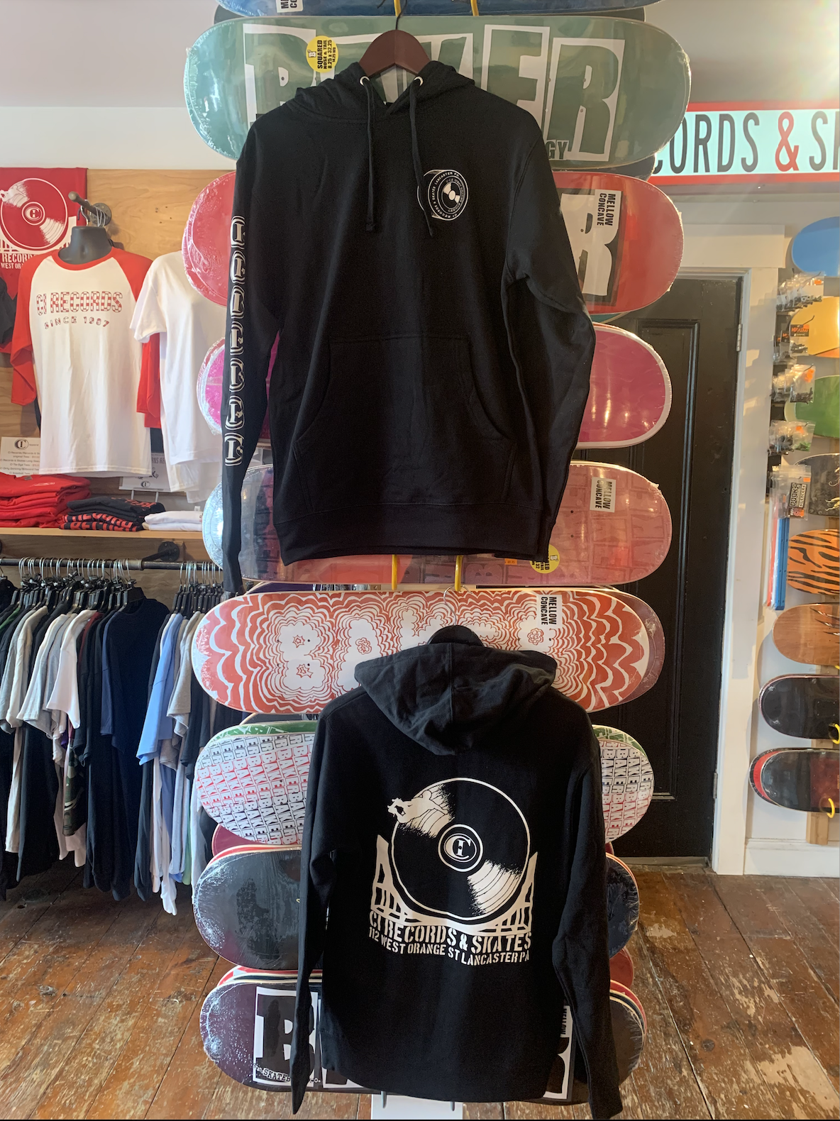 CI Records & Skates Hoodie - black