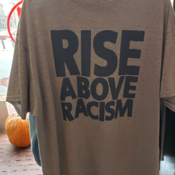 Rise Above Racism Tee Grey/Navy