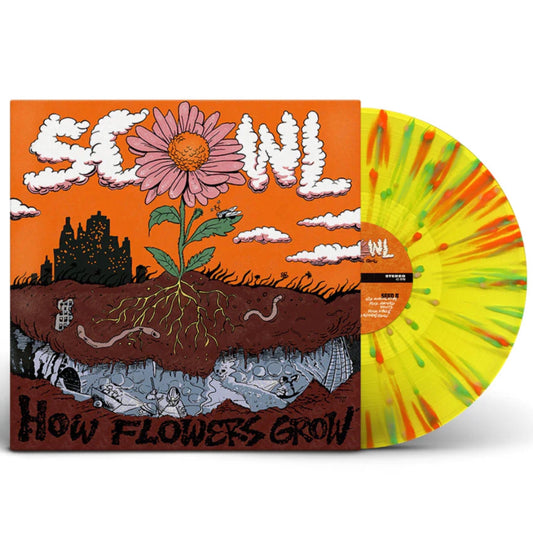 Scowl - How Flowers Grow (yellow vinyl w/ green/orange splatter)