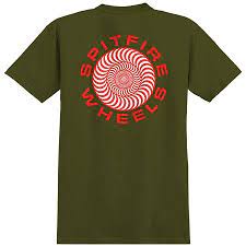 Spitfire Swirl Logo shirt Green XL