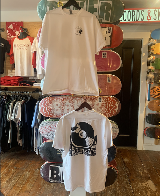 CI Records & Skates Shop Tee - White