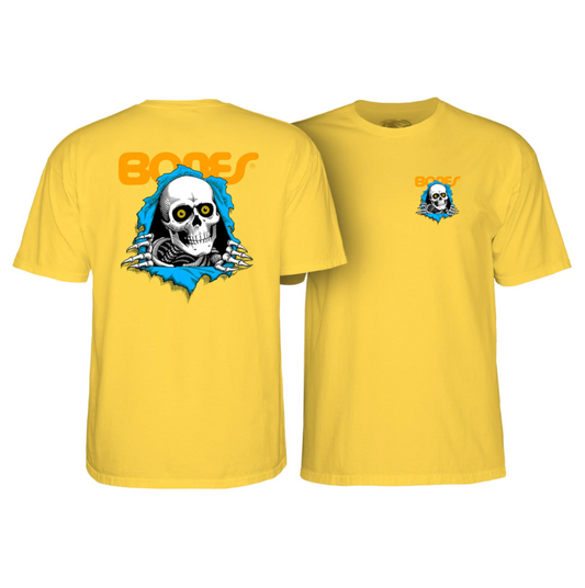 Powell Peralta Bones Ripper Tee Banana Yellow