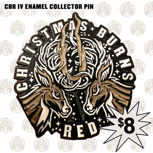 Christmas Burns Red 2023 Enamel Pin