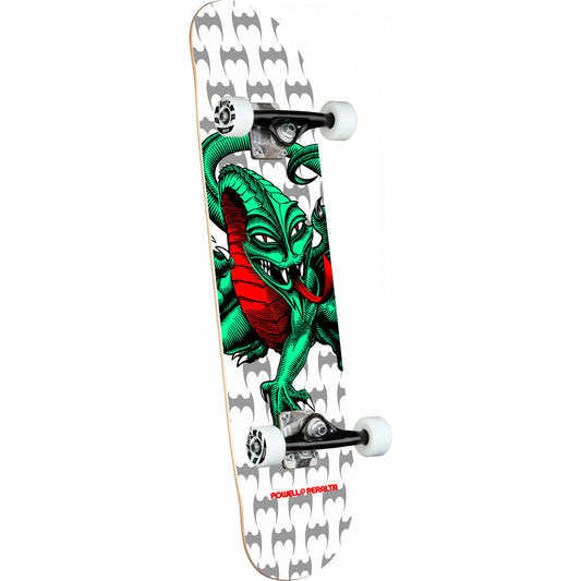 KIDS Powell Caballero Dragon White Complete 7.5"