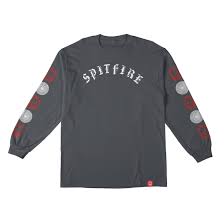 Spitfire Long Sleeve Charcoal shirt Large