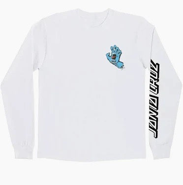 Santa Cruz Screaming Hand Long Sleeve White shirt