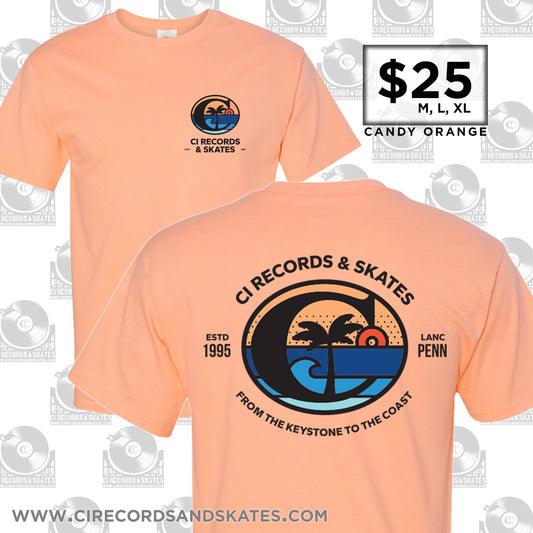 CI Orange Palm Tree Tee