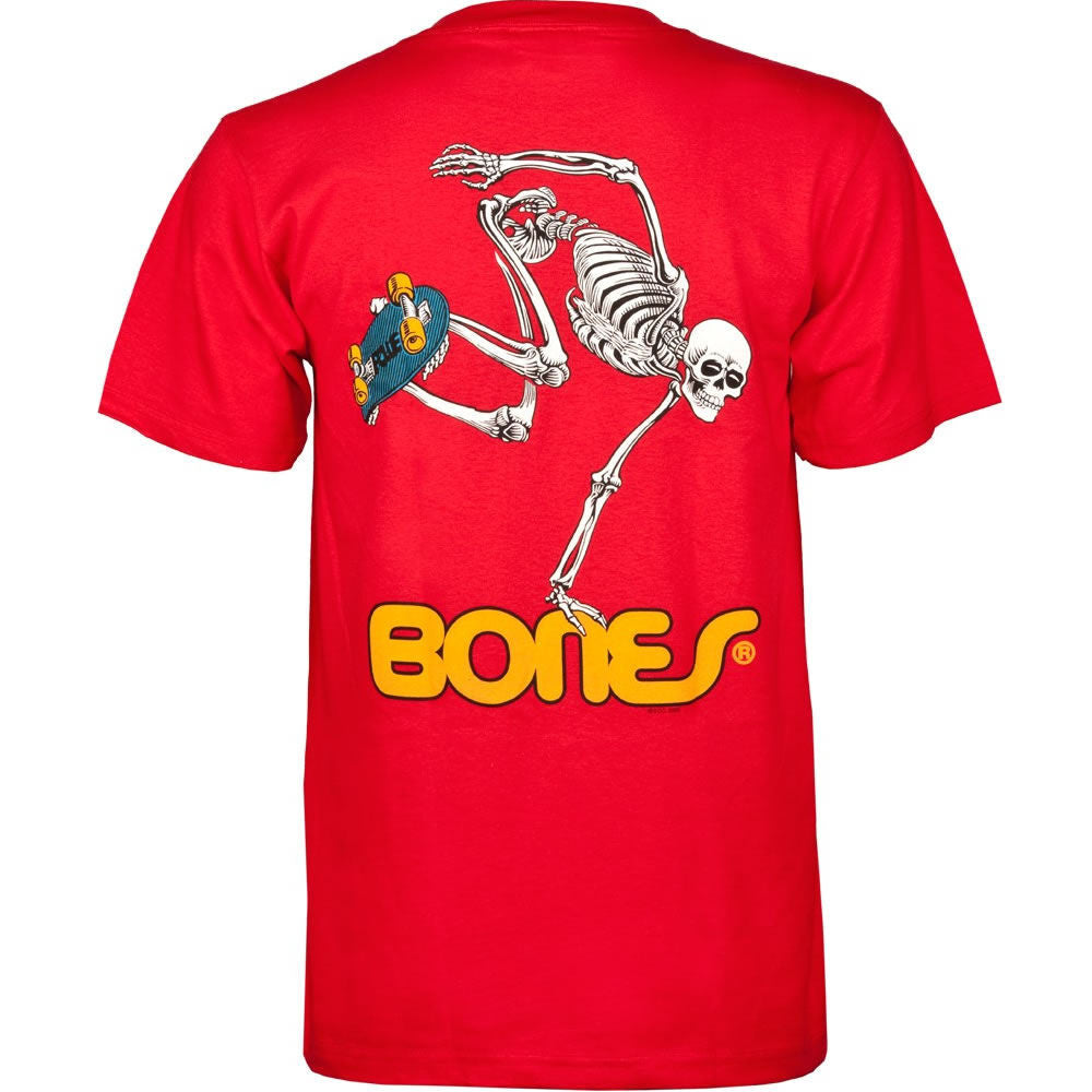 Powell Skate Skeleton tshirt red (large)
