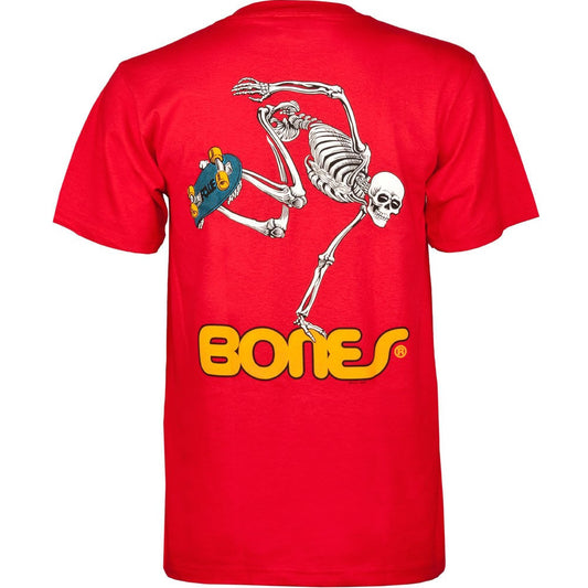 Powell Skate Skeleton tshirt red (large)