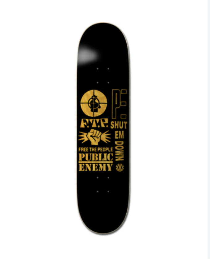 Element X Public Enemy 'Shut Em Down' Deck 8.0"