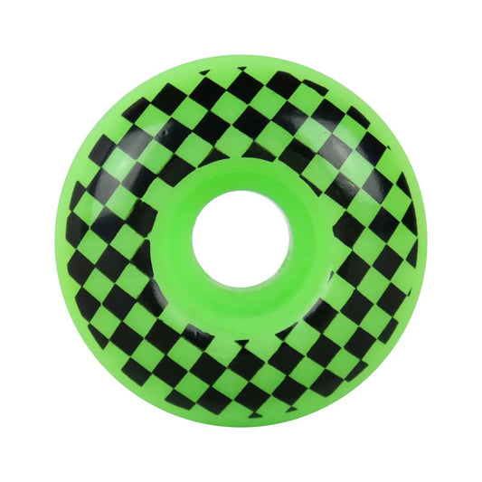 Checkered Green/Black Wheels - 54mm (Set of 4)