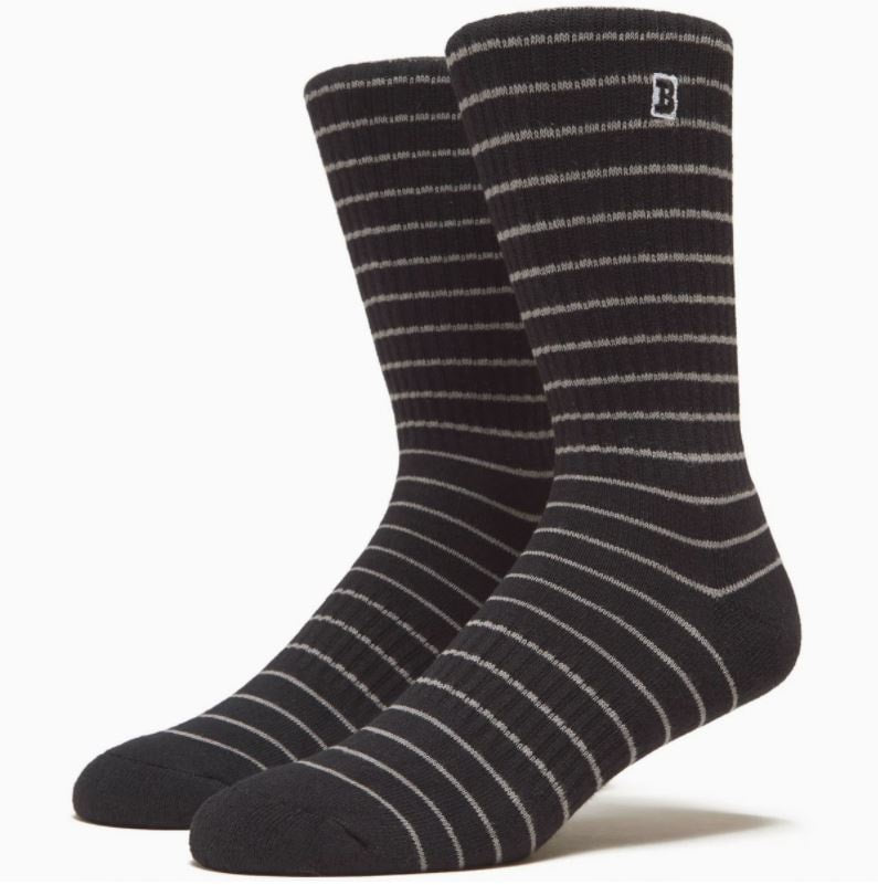 Baker Capital B Black Striped Socks