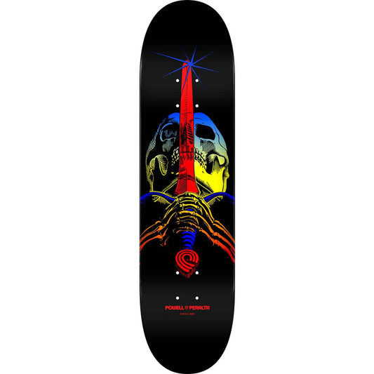 Powell Peralta Skull & Sword Yellow-Blue fade 9" Deck