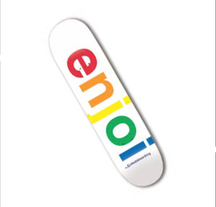 Enjoi Spectrum White 8.25" or 9” Deck