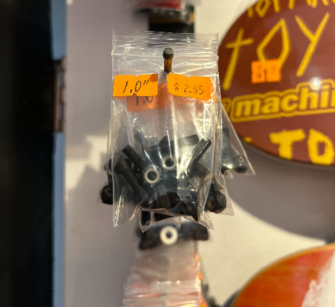 Bulk Skate Hardware (Black) - Multiple Sizes Available