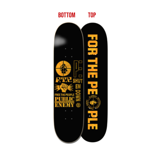 Element X Public Enemy 'Shut Em Down' Deck 8.0"