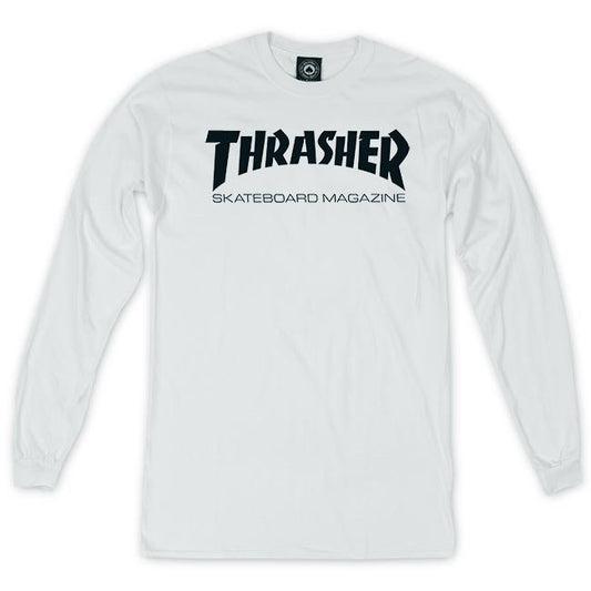 Thrasher Skate Mag Long Sleeve - White