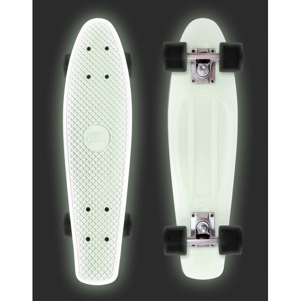 Street Surfing Plastic Cruiser Beach Board Glow White
