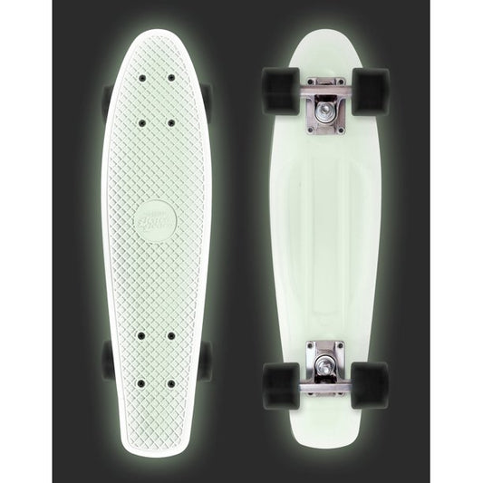 Street Surfing Plastic Cruiser Beach Board Glow White