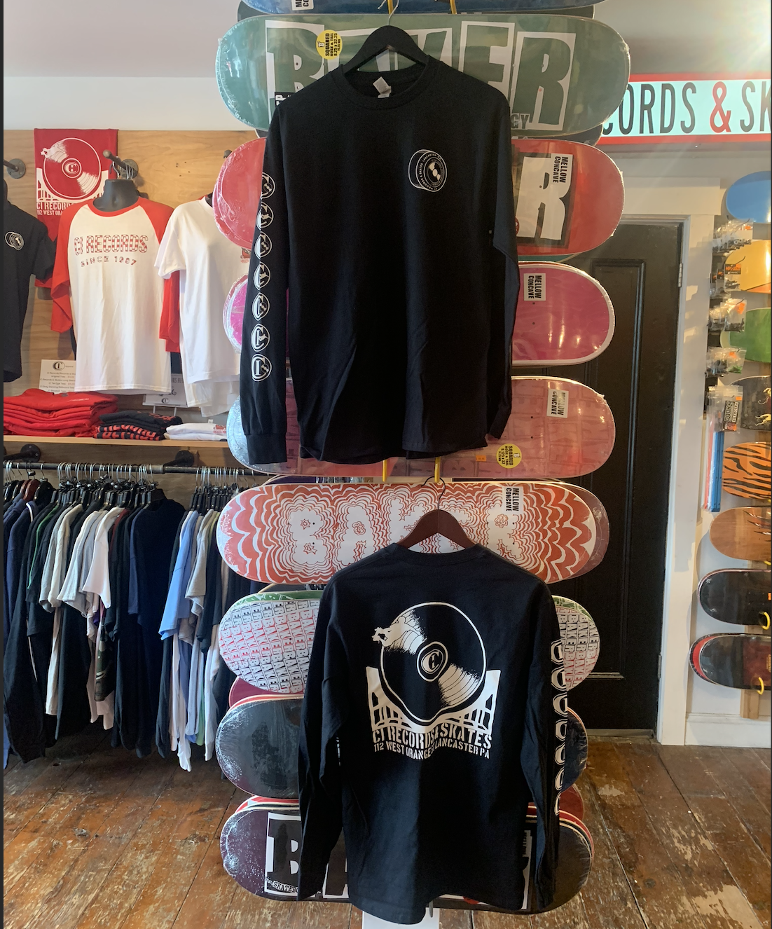 CI Records & Skates Long sleeve - black