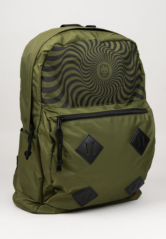 Spitfire Bighead Swirl Backpack Olive/Black
