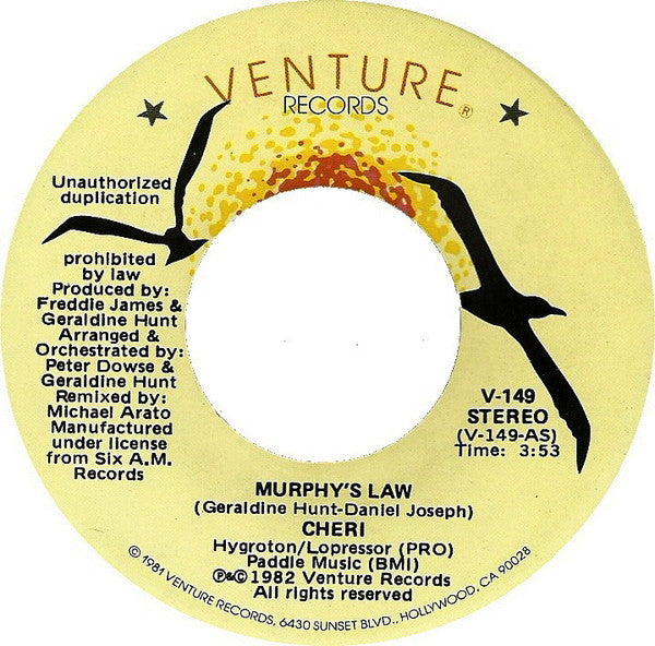 Cheri - Murphy's Law (7")