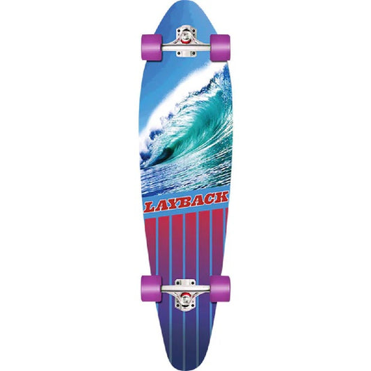 Layback Going Left Kick Tail Complete Longboard