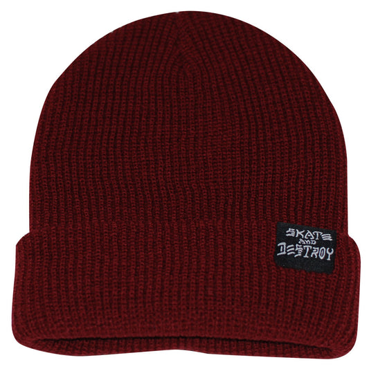 Thrasher Sk8 Goat/Skate and Destroy Beanie - Maroon