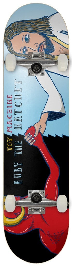 TOY MACHINE BURY THE HATCHET SYMMETRICAL COMPLETE Skateboard 8.0"